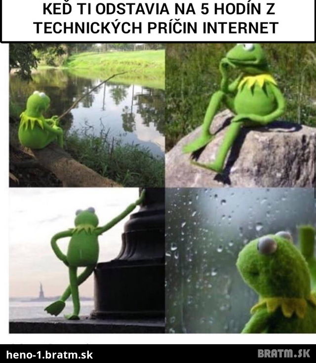 Ja keď mi nejde internet :D