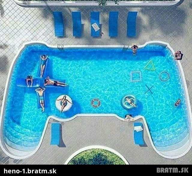 Si hráč? Tak pozri tento bazén :D