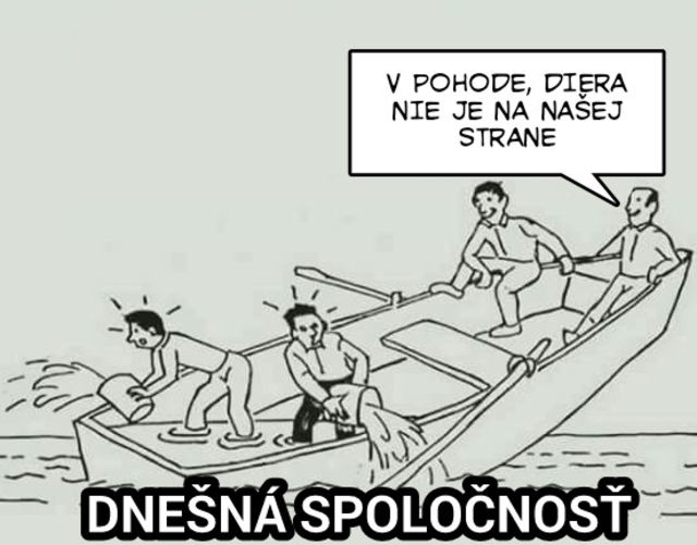 Toto je obraz dnešnej spoločnosti. Čo hovoríte na tento komix?