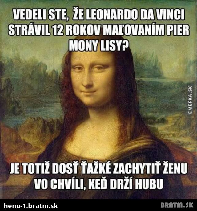 Vedeli ste, ze DaVinci kreslis Mona Lisu 12 rokov? Tu je dôvod prečo :)