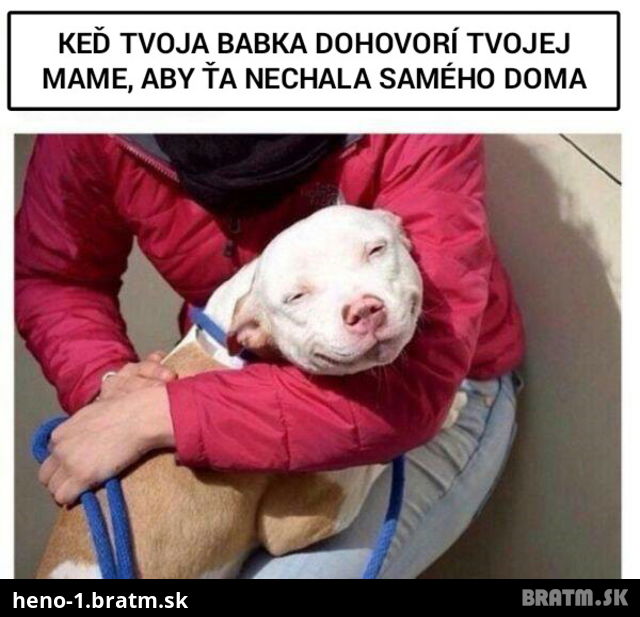 Vždy keď mi stará mama nahrá na smeč :D