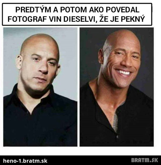 Vin Diesel keď je fešák :D