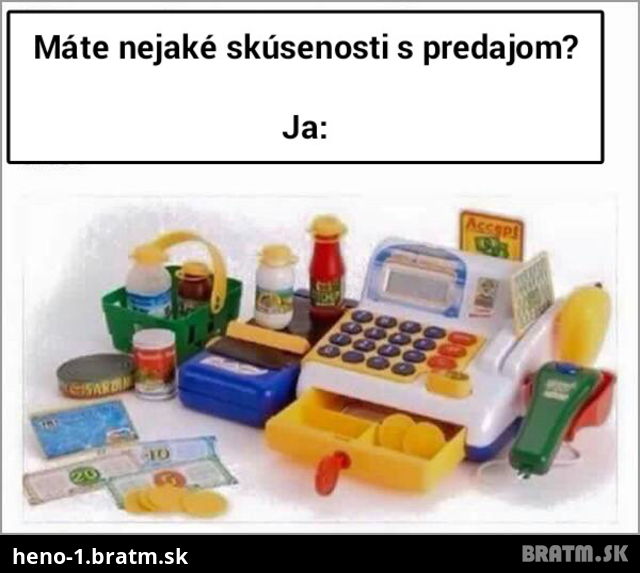 Ked sa ma na pohovore spytaju na skusenosti :D