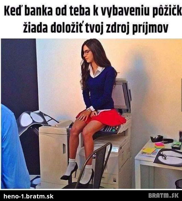 Dokladovanie prijmov banke? Takto to robia zlatokopky :D