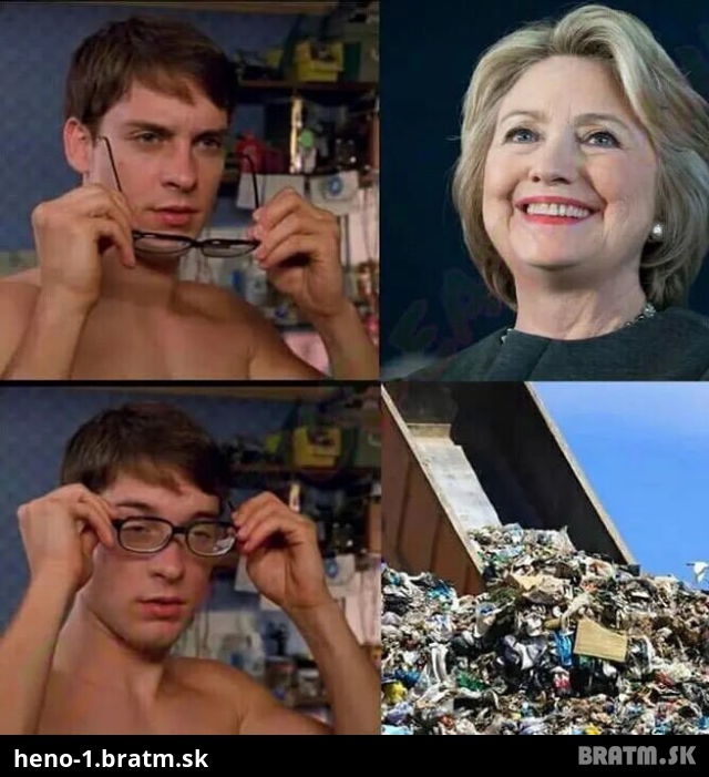 Čo ma Clintonova spoločnou s odpadom?:D