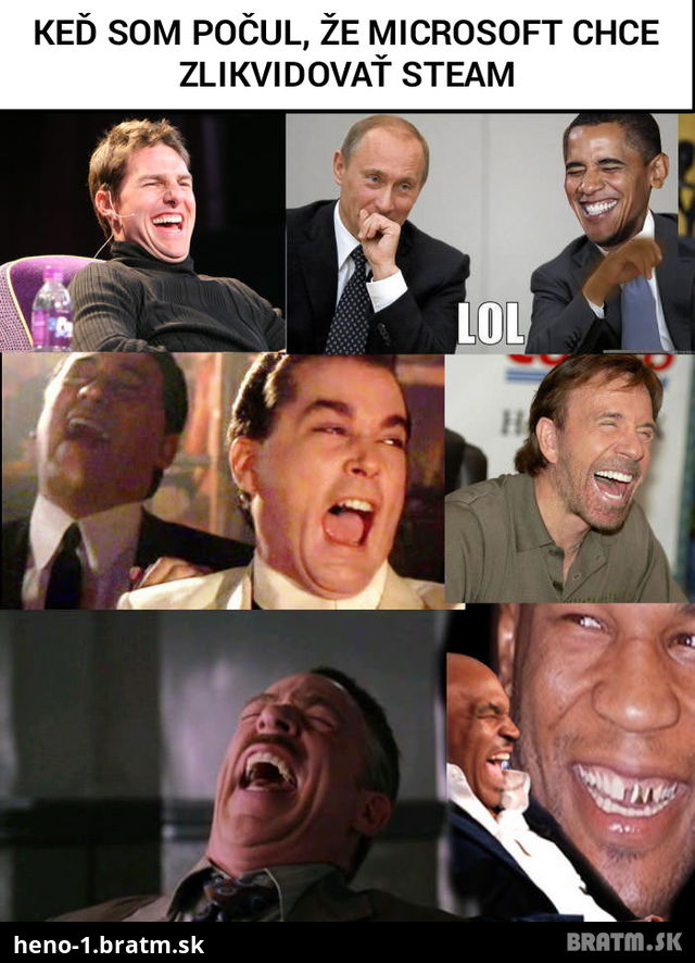 :D Microsoft chce zlikvidoať steam :D