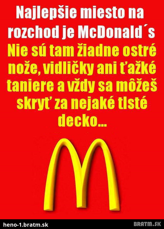 Viete kde je najlepšie miesto na rozchod? Nie? Tak my vám to povieme! :D