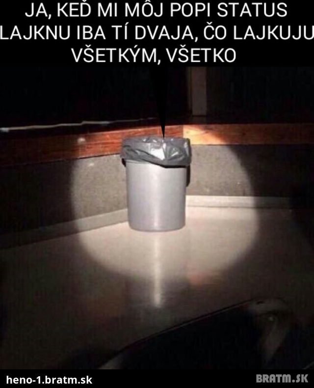 Ten pocit, keď ti nikto nelajkne status :D