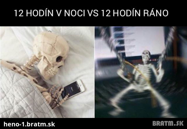 Nie je 12 hodín ako 12 hodín :D Pre porovnanie :D