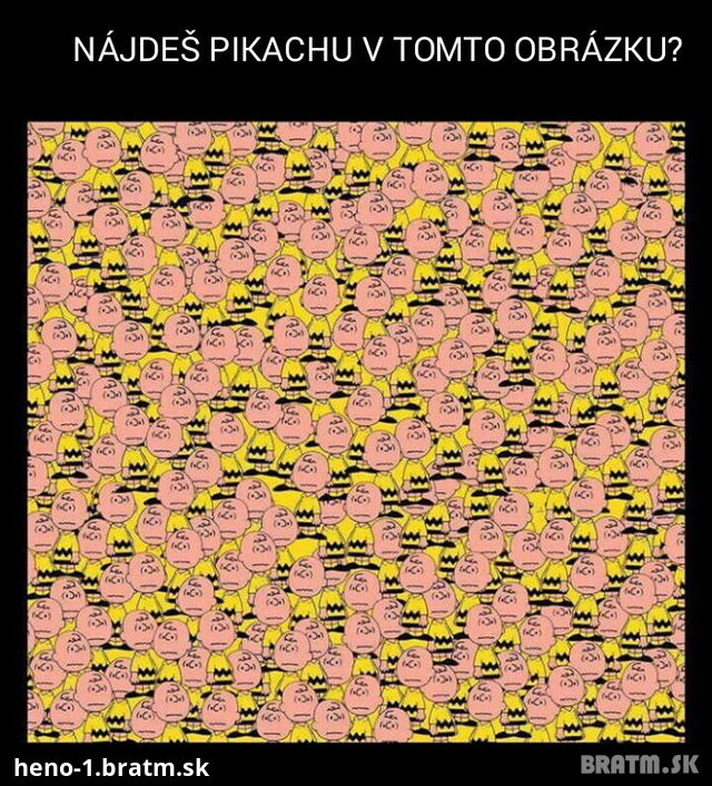 Nájdeš Pikachu v tomto obrázku???