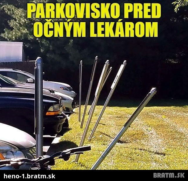 Ako sa parkuje pred očným lekárom, a to nie len na jar :D