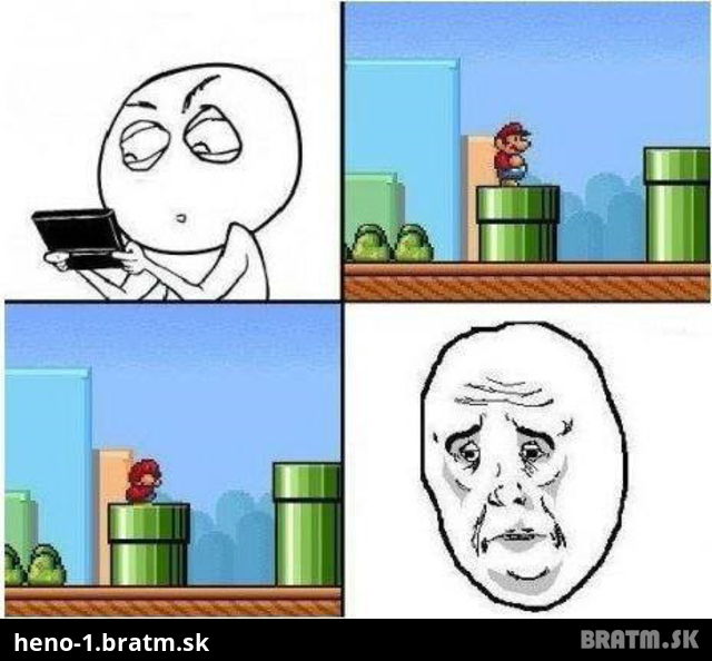 Super Mario prinášal aj smutne chvíle :D