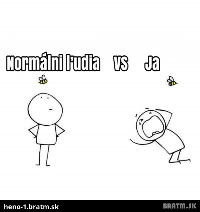 Včela VS ja :D