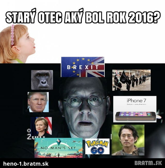 Zhrnutie roku 2016 v jedinom MEME