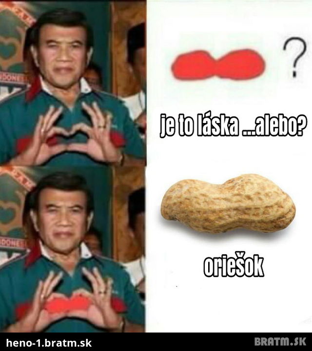 Čo to pre boha ukazuje ten týpek?