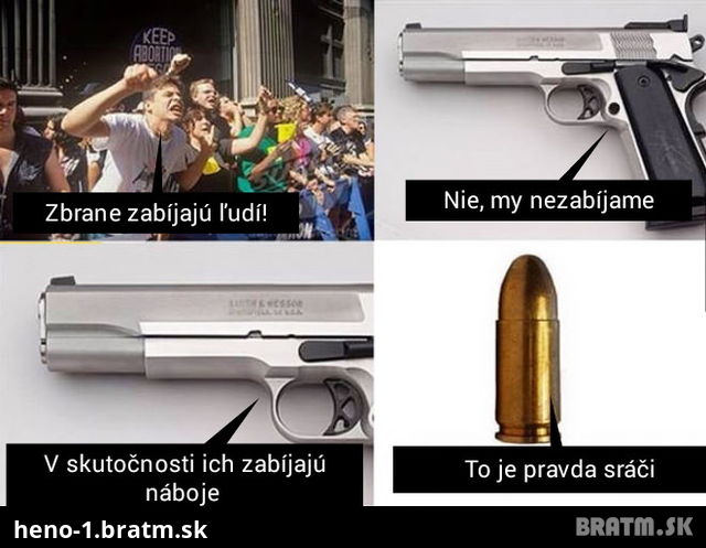 Viete čo zabíja ľudí? Nie su to len zbrane