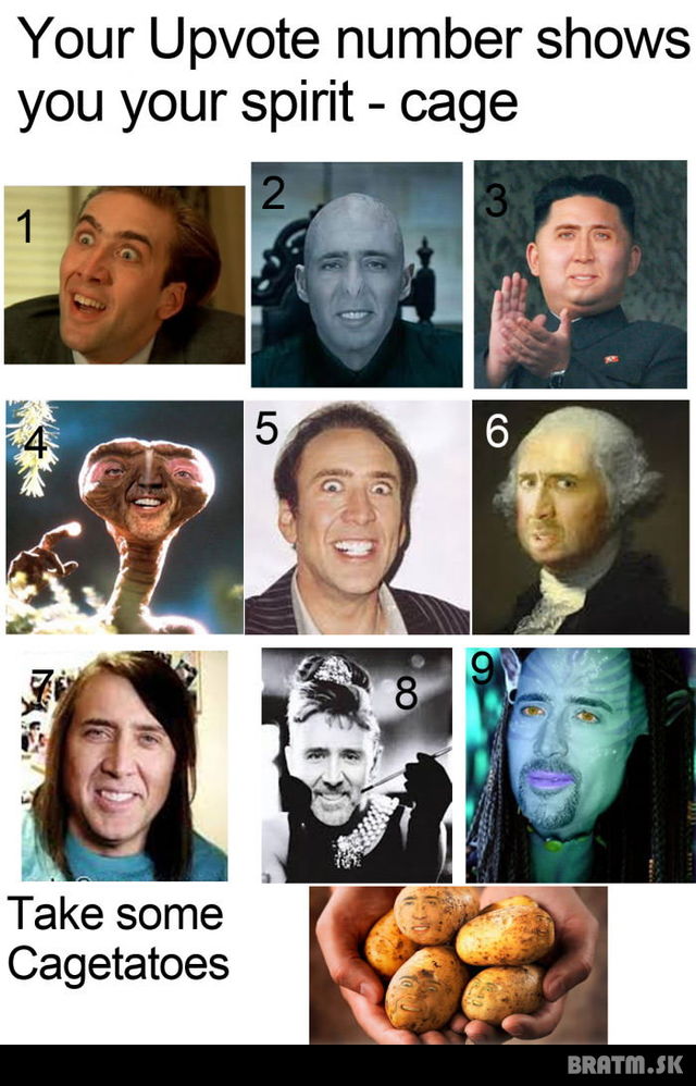 Nicolas Cage je muzom mnohych tvari..a to doslovne :D:D