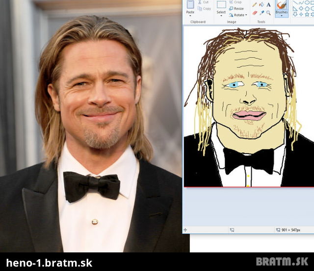 Brad Pitt ala skicar :D