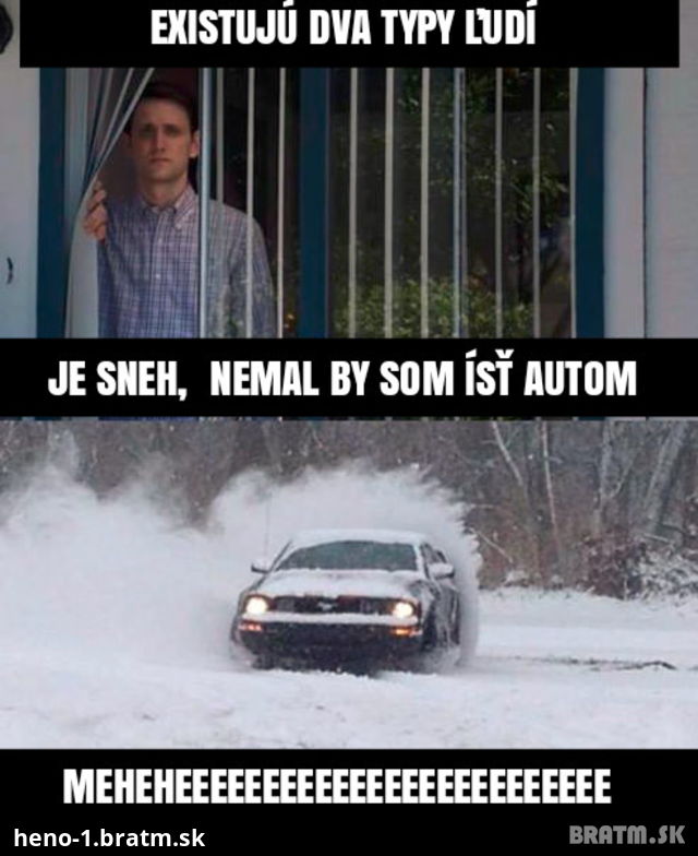 Sneh VS Autá.. šoférujete radi v snehu??