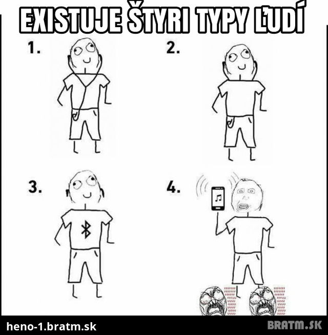 Existujú 4 typy ľudí