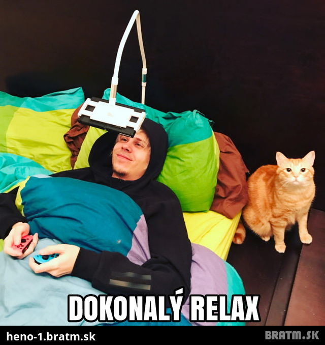 Takto vyzera dokonalý relax pre slobodných chalanov :P