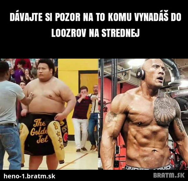 To je premena :D Filmova premena The Rock