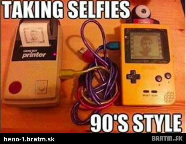 Takto sa robili selfie foto kedysi :D