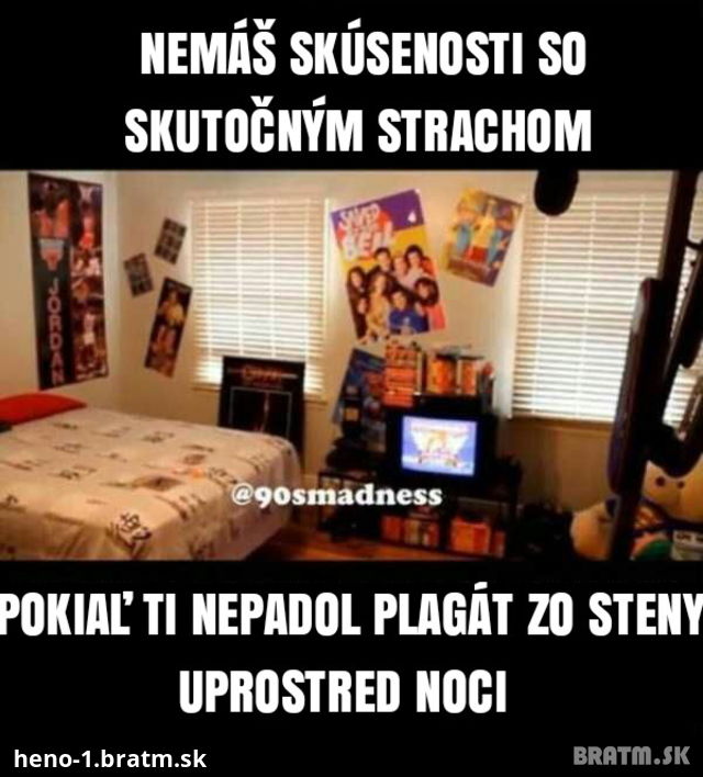 Skutočný strach sa prejavuje takto: