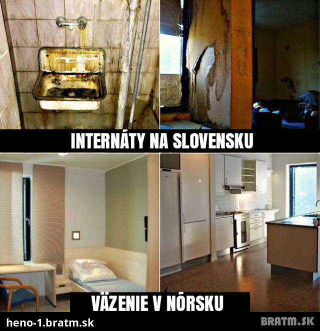 Slovenské internáty VS Nórske vezenie