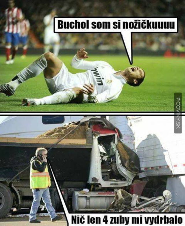 Futbalisti vs Skutočný chlap :D