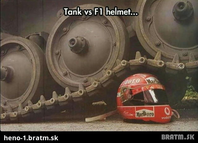 Tank vs helma F1