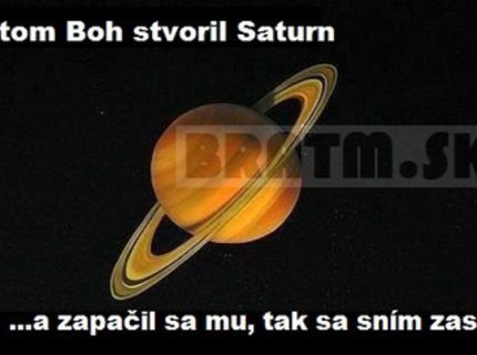 Odôvodnenie prstenca planéty Saturn