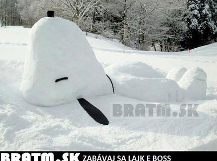 Ako vyzerá Snoopie relax na zimný spôsob?:D