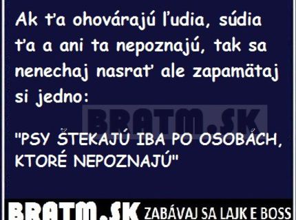 Aj ty neznášaš keď ta ohovárajú iní? tak čítaj