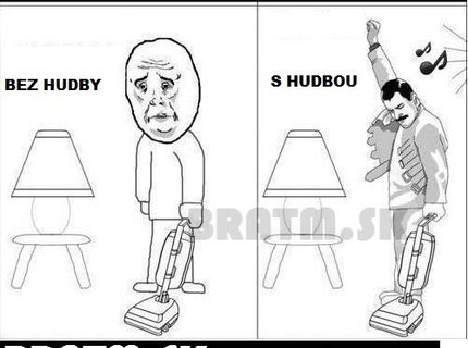Tiež milujete hudbu pri upratovaní? :)