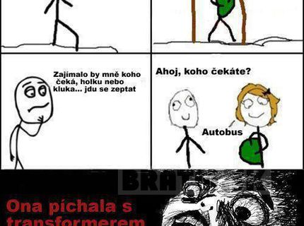 :D Koho čakáte? no predsa autobus