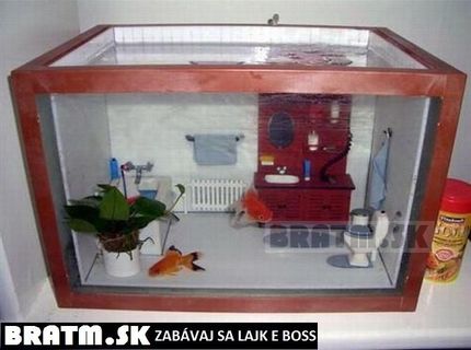 Barbie domček pre rybičku:D:D