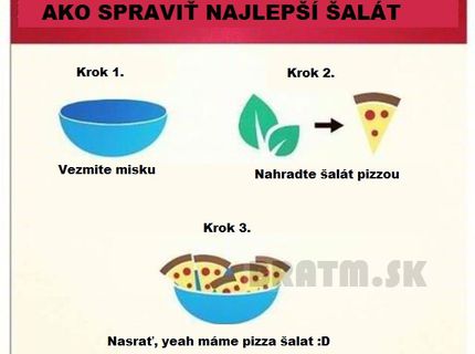 Recept na naj šalát, no neviem ako vy..ale ja radšej ten šalát :)