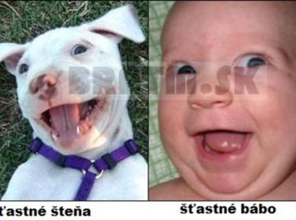 Šťastné šteňa a šťastné bábo :) no nie sú krásní ? :D
