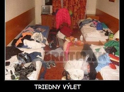 Ako vyzerá triedny výlet po príchode do hostela ? :D