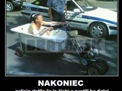 Nakoniec polícia zistila, že je čistý a pustili ho ďalej :D