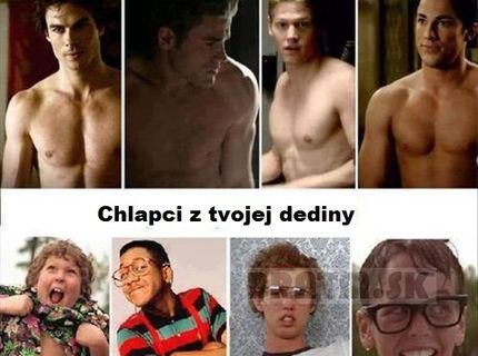 Chlapci z filmových príbehov VS. Chlapci z tvojej dediny :D