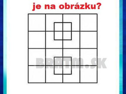 POZOR ! KOĽKO ŠTVORCOV VIDÍŠ?! :))