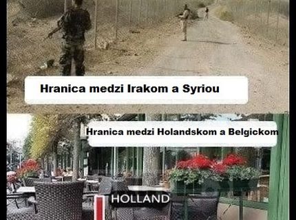 Rozdiel medzi hranicami krajín....vzťahy sú všade rozdielne