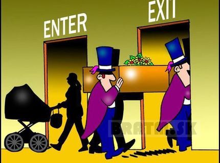 Enter a Exit- narodenie a smrť.