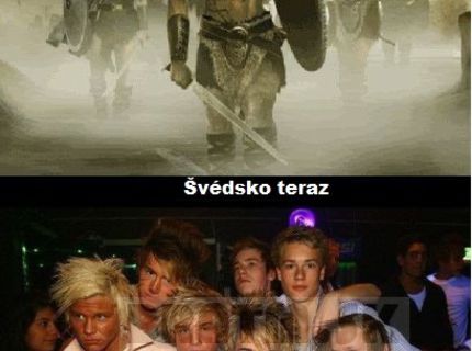 Švédsko kedysi a dnes :)