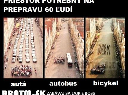 Aký je priestor potrebný na  prepravu 60 ľudí ? :)