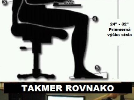 Aká je tá správna poloha za počítačom :D