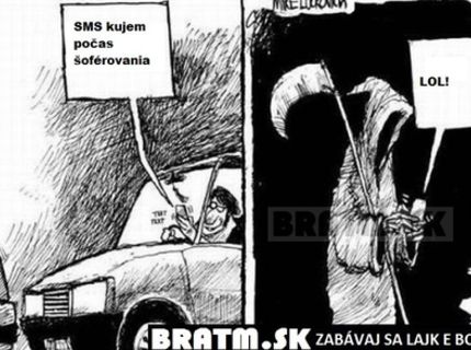 Aj vy smskuje počas šoférovania ? :D dajte si pozor, aby ste nedopadli takto!