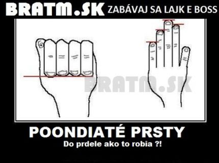 Poondiaté prsty ! :D